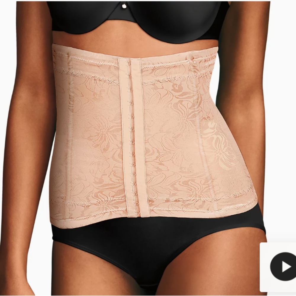 MAIDENFORM SHAPEWEAR INSTANT SLIMMER WAIST NIPPER, NUDE L